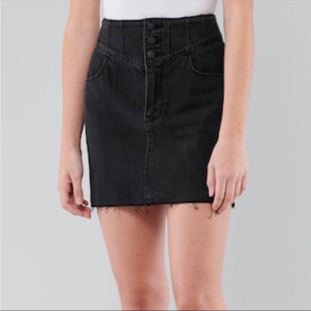 Hollister Charcoal Mini Skirt